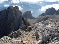 Una delle cime del gruppo del Catinaccio