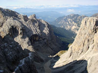 La valle a nord dalla via Laurenzi
