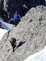 Giuseppe sulla via di salita