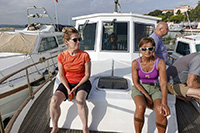 Emanuela e Maria a bordo