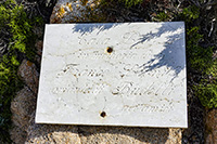 Targa a Cala Liò, isola di Budelli