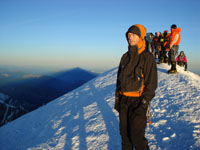 Adriano in vetta al Bianco