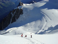 Verso Col Maudit guardando in basso