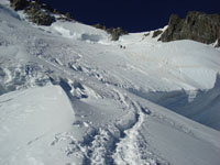 Verso col Maudit guardando in alto