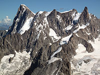 Le Grandes Jorasses dal col du Midi