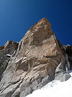 La via Rebuffat all'aiguille du Midi
