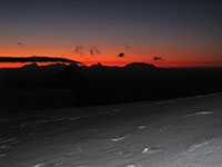 Alba sul col della Brenva
