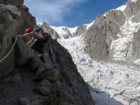 La via ferrata per il Gonella