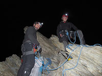 Sulla cresta delle Aiguilles Grises