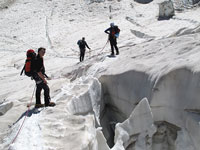 Crepacci nella Vallée Blanche