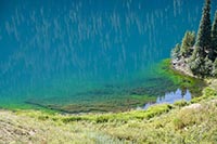 Sponda del lago di Kolsai inferiore