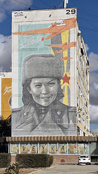 Murale condominiale ad Aqtau