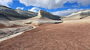 Formazioni di arenaria colorata a Bokty