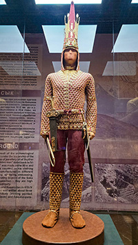 Replica 'dell'Uomo d'Oro' di Almaty al museo nazionale