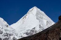 Vetta del Khan Tengri dal campo uno del Pobeda