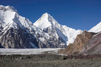 Il Khan Tengri dal C1 del Pobeda