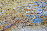 Mappa della regione degli Altai-Tien Shan