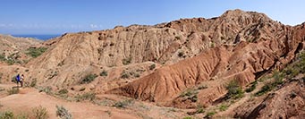 Il canyon delle Fiabe sulla sponda meridionale del lago di Issyk Kul