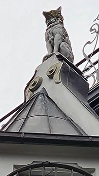 Lupi in un palazzo a Riga