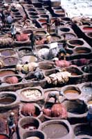 Il Souq dei tintori a Fès