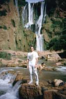 Giuseppe alle cascate di Ouzoud