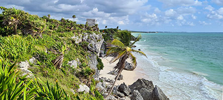 La spiaggia di Tulum