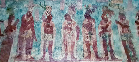 Affresco Maya a Bonampak 1