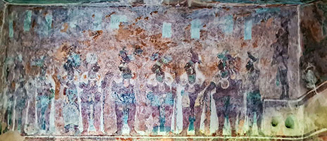 Affresco Maya a Bonampak 2