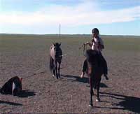 Ragazzina a cavallo