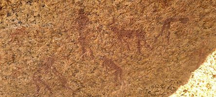 Pitture rupestri al 'Bushman Paradise' di Spitzkoppe