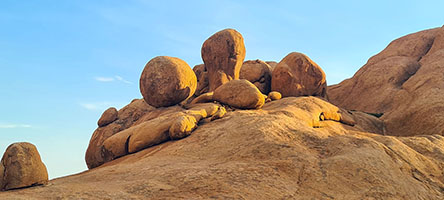 Formazioni di granito al 'Bushman Paradise'