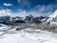 Panorama dal West Col sull'Ama Dablam