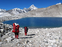 Portatori al lago blu, 5450 m