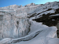 Il ghiacciaio dell'Amphu Laptcha