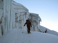 In salita verso il passo dell'Amphu Laptcha