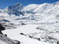 Il lago di Tilicho, 4949 m