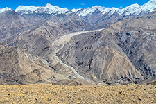 Montagne di Damodar dal passo Phu 