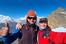 Francesco e Giuseppe poco sopra al Kang La 
