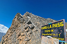 Il passo Kang, 5320 m