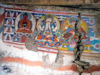 Affreschi al gompa di Namgung