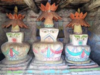Chorten colorati a Shyamling gompa