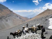 Il passo di Jungben La, 5450 m
