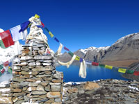 Chorten al lago Tilicho