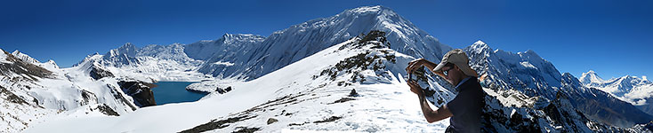 Adriano al Mesokanto La, 5300 m, il 26 ottobre 2013