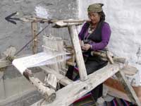 Tessitrice a Kagbeni
