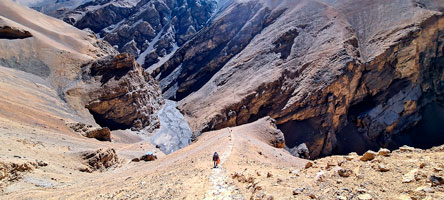 Vertiginosa discesa tra il secondo e il terzo passo