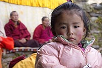 Bambina al gompa di Gonhgye