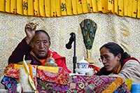 Lama celebrante e lama assistente