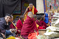 Lama al gompa di Gonhgye