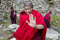 Monaca al gompa di Gonhgye 2